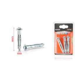 3 pcs Tasselli a Espansione in Metallo con Viti Ø5x52mm