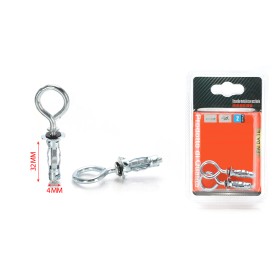 2 pcs Tasselli con Occhiolo in Metallo Ø4x32mm