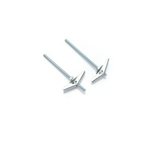 2 pcs Tassello a Farfalla in Acciaio con Barra Filettata M5x100mm