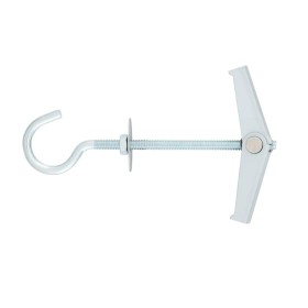 2 pcs Tassello a Farfalla in Acciaio con Gancio M5x90mm