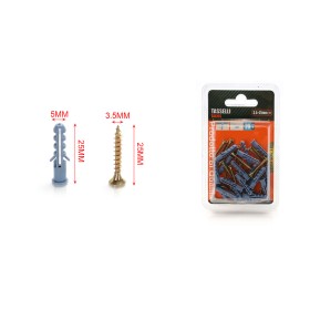 Kit 20 pcs Tasselli Ø5x25mm Con Viti 3,5x25mm