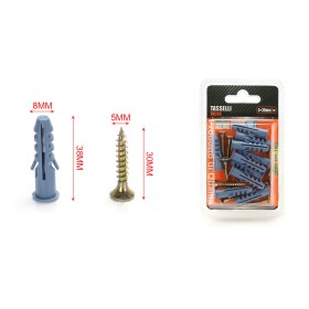 Kit 10 pcs Tasselli Ø8x40mm Con Viti 5x30mm