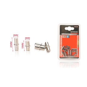 12pcs Supporti per Mensole e Ripiani in Acciaio Ø6mm x 15mm e 20mm