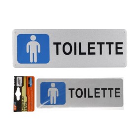 Cartello Segnaletico Toilette Uomo 5*18CM