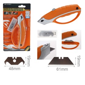 Taglierino a Scomparsa Multiuso per Lavoro Casa Hobby Con Impugnatura Ergonomico per Precisione e Sicurezza