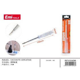 Cacciavite Cercafase Reversibile 19cm Fascia Misurazione 100V a 500V con Indicatore LED Portata da mano Fai da Te