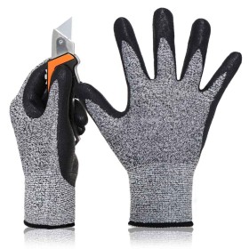 Guanti da Lavoro Livello 5 taglia  M/8 colore nero/grigio