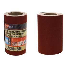 Carta Abrasiva Impermeabile A Secco e A Umido, Rotolo da 11,5cm x 5m, Grano P 180