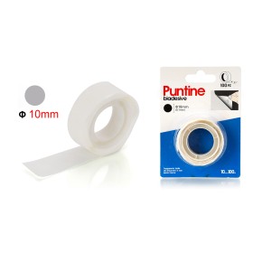 100pcs Punti Biadesivi Tondi Multiuso Ø10mm