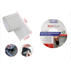 6 Pezzi Nastro Adesivo Impermabile PVC 75mm X 150cm Trasparente