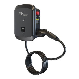 Stazione di Ricarica per Veicoli Elettrici con Connettore Type 2 Ricarica Monofase e Trifase IP65 LCD OLED Wi-Fi/Bluetooth/NFC/LTE 7.4 kW/22 kW Protezioni Avanzate Montaggio a Parete o su Supporto