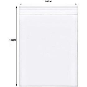 1000 Pezzi Buste Richiudibili con Zip a Pressione 10X15cm Trasparente Spessore 30 Micron