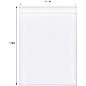 1000 Pezzi Buste Richiudibili con Zip a Pressione 12X19cm Trasparente Spessore 30 Micron