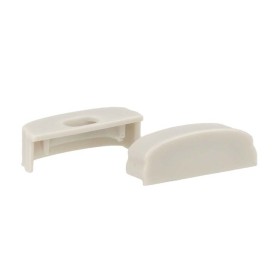 Coppia Tappi Tappini Termine Per Chiusure Profilo Alluminio Curvabile Piegabile BA1806