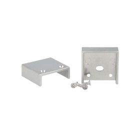 Coppia Tappi Tappini Termine Per Chiusure Profilo Alluminio BA1814 e Diffusore Opale Quadrato BA3343