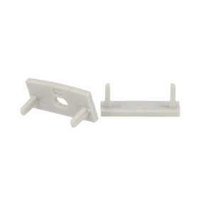 Coppia Tappi Tappini Termine Per Chiusure Profilo Barra Alluminio Larga Da 20mm BA2310