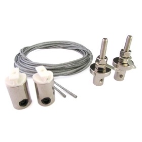 Kit Staffe Per Fissaggio Da Soffitto A Sospensione Del Profilo Barra Alluminio Tondo BA6001 e BA1537
