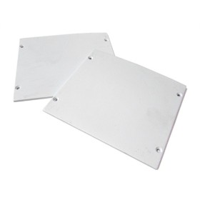 Coppia Tappi  Coperture Termine Per Chiusure Profilo Alluminio a Sospensione BA9080