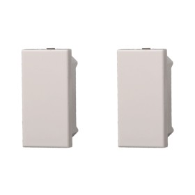 ETTROIT 2 Pezzi Copritasti Copriforo Falso Polo 1P Bianco Compatibile Con Bticino Axolute