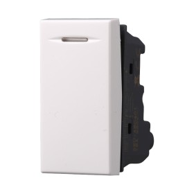 ETTROIT Pulsante 1P 16A Colore Bianco Compatibile Con Bticino Axolute
