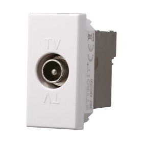 ETTROIT Connettore Presa TV Terminale Maschio Colore Bianco Compatibile Con Bticino Axolute