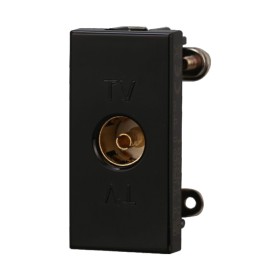 ETTROIT Connettore Presa TV Femmina Colore Nero Compatibile Con Bticino Axolute