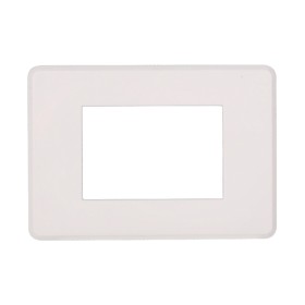 ETTROIT Placca Slim Sottile 3P Serie Moon Colore Bianco Compatibile Con Bticino Axolute Air
