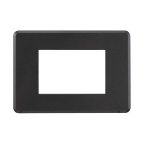 ETTROIT Placca Slim Sottile 3P Serie Moon Colore Acciaio Scuro Compatibile Con Bticino Axolute Air