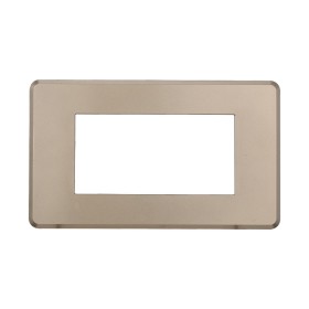 ETTROIT Placca Slim Sottile 4P Serie Moon Colore Titanio Compatibile Con Bticino Axolute Air