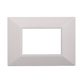 ETTROIT Placca Piramide Serie Moon 3P Colore Bianco Compatibile Con Bticino Axolute