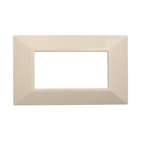 ETTROIT Placca Piramide Serie Moon 4P Colore Sabbia Compatibile Con Bticino Axolute