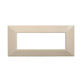 ETTROIT Placca Piramide Serie Moon 6P Colore Sabbia Compatibile Con Bticino Axolute