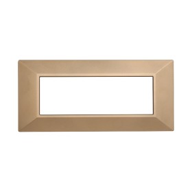 ETTROIT Placca Piramide Serie Moon 6P Colore Oro Compatibile Con Bticino Axolute