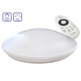 Plafoniera Led Da Soffitto CCT 40W Dimmerabile Bicolore Cambia Colorazione Bianco Caldo e Freddo Con Telecomando 490mm