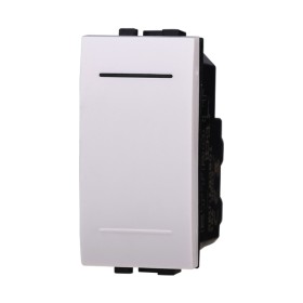 ETTROIT Interruttore 1P 16A Unipolare Colore Bianco Compatibile Con Bticino Living Light