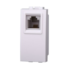 ETTROIT Connettore Telefonica Presa RJ11 Colore BIANCO Compatibile Con Bticino Living Light