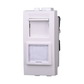 ETTROIT Connettore Rete Presa Dati RJ45 CAT5E Colore BIANCO Compatibile Con Bticino Living Light