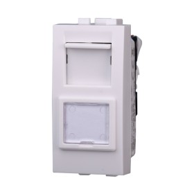 ETTROIT Connettore Rete Presa Dati RJ45 CAT6 Colore BIANCO Compatibile Con Bticino Living Light