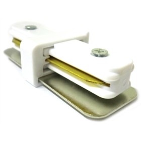 Giunto Lineare a I Connettore Per Binario Illuminazione Faretti Led Modello I Colore Bianco Per Mono Fase