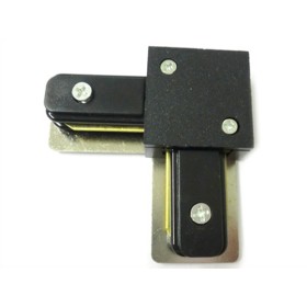 Giunto a L Connettore Per Binario Dei Faretti Led A Binario Modello L Colore Nero Per Mono Fase