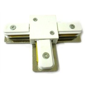 Giunto a T Connettori Per Binario Dei Faretti Led A Binario Modello T Colore Bianco Per Mono Fase