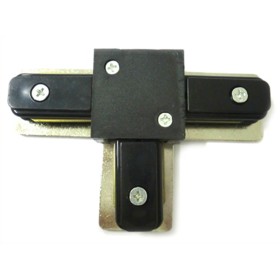 Giunto a T Connettori Per Binario Dei Faretti Led A Binario Modello T Colore Nero Per Mono Fase