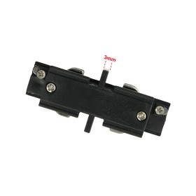 Connettore Giunto Lineare Forma I Colore Nero Per Barra Sistema Binario Trifase CB40203