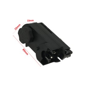 Testa Alimentazione Del Faro Led Colore Nero Con Morsetti Per Binario Trifase CB40203