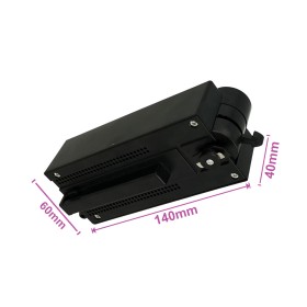 Testa Alimentazione Con Box Led Driver Colore Nero Per Faro Led Binario Mono Fase CB0080 CB7180 CB7280 CB7380