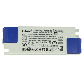 Led Driver CC 1000mA 33V-40VDC 40W Alimentatore Corrente Costante 1000mA Per Pannello Led 60X60cm