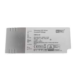 Alimentatore Dimmerabile Con Triac Dimmer Taglio di Fase DC 12V 25W Per Striscia Led 12V DIM12-25