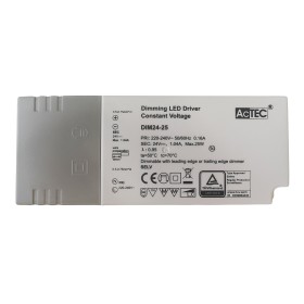 Alimentatore Dimmerabile Con Triac Dimmer Taglio di Fase DC 24V 25W Per Striscia Led 24V DIM24-25