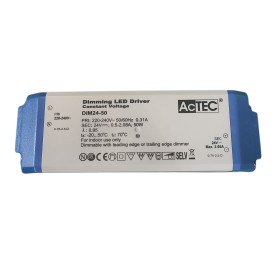 Alimentatore Dimmerabile Con Triac Dimmer Taglio di Fase DC 24V 50W Per Striscia Led 24V DIM24-50