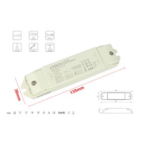 Led Driver CC 600mA 3-16V 10W Dimmerabile 0-10V 1-10V PWM
